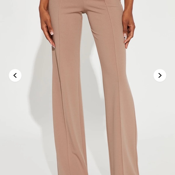 Tall Victoria High Waisted Dress Pants - Hunter and Taupe Fashion Nova - Picture 7 of 9